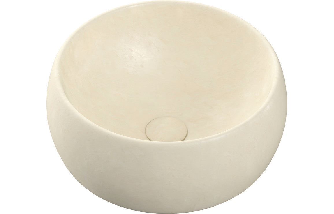 Oti 400mm Ceramic Washbowl - Stone Effect