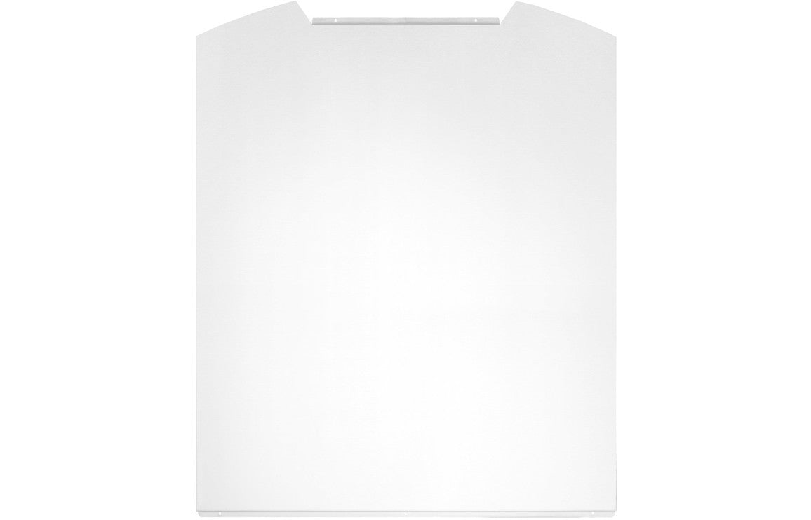 Prima LES102 60cm Curved Glass Splashback - White