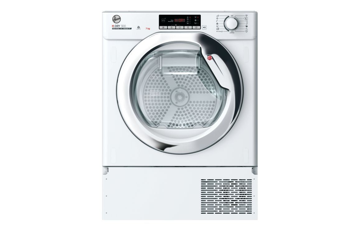 Hoover H500 BATD H7A1TCE-80 B/I 7kg Dryer - White with Chrome Door