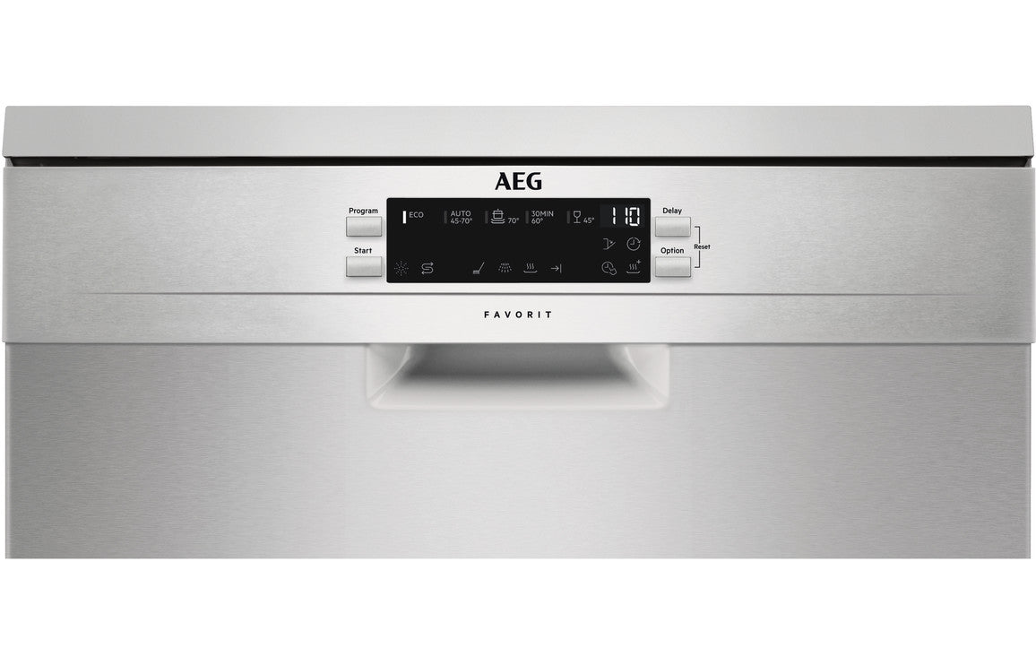 AEG FFB53940ZM F/S 14 Place Dishwasher - Stainless Steel