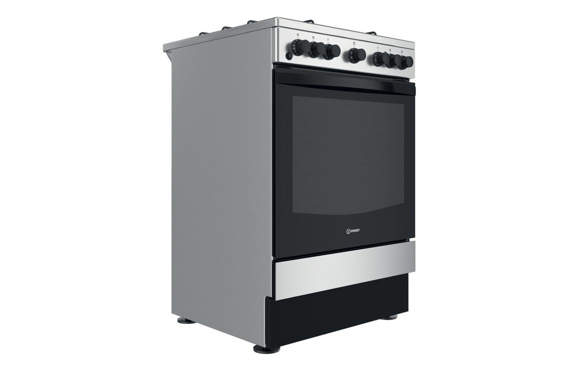 Indesit IS67G5PHX/UK Dual Fuel Single Cooker - Stainless Steel