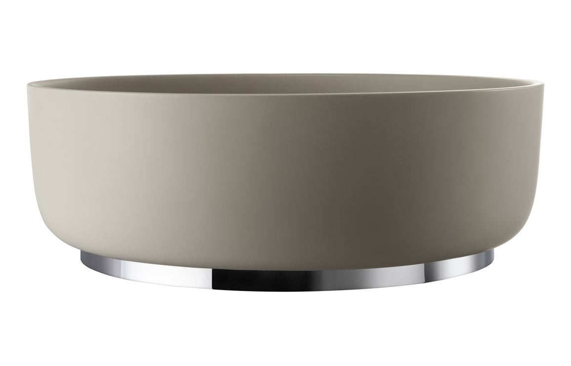 Abode Cava Round Basin Plin Tap Hole  - Chrome