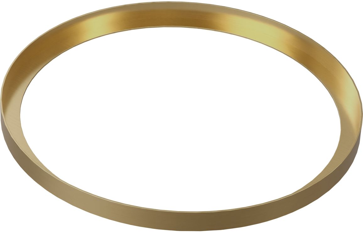 Abode Cava Round Basin Plin Tap Hole  - Brushed Brass