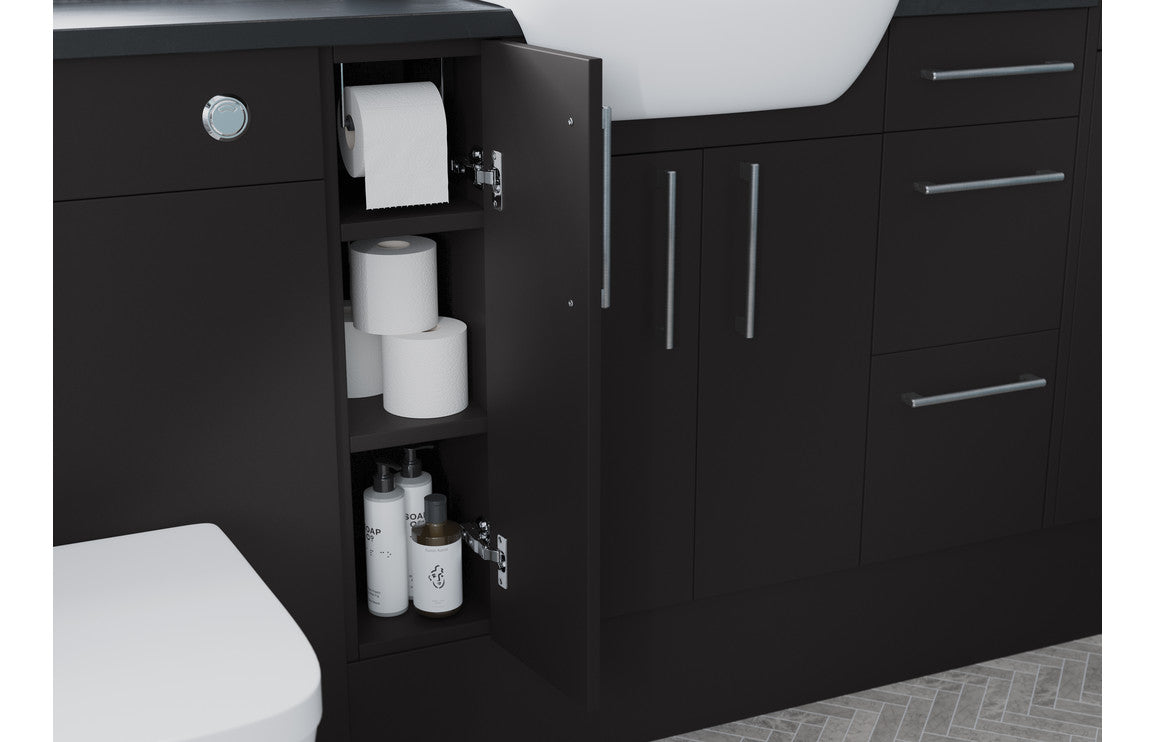 Annalise 300mm 3 Drawer Unit - Matt Graphite Grey