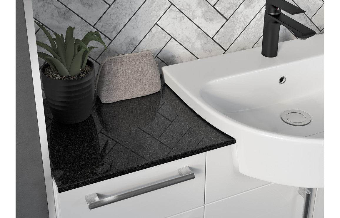 Annalise 500mm Slim WC Unit - Light Grey Gloss