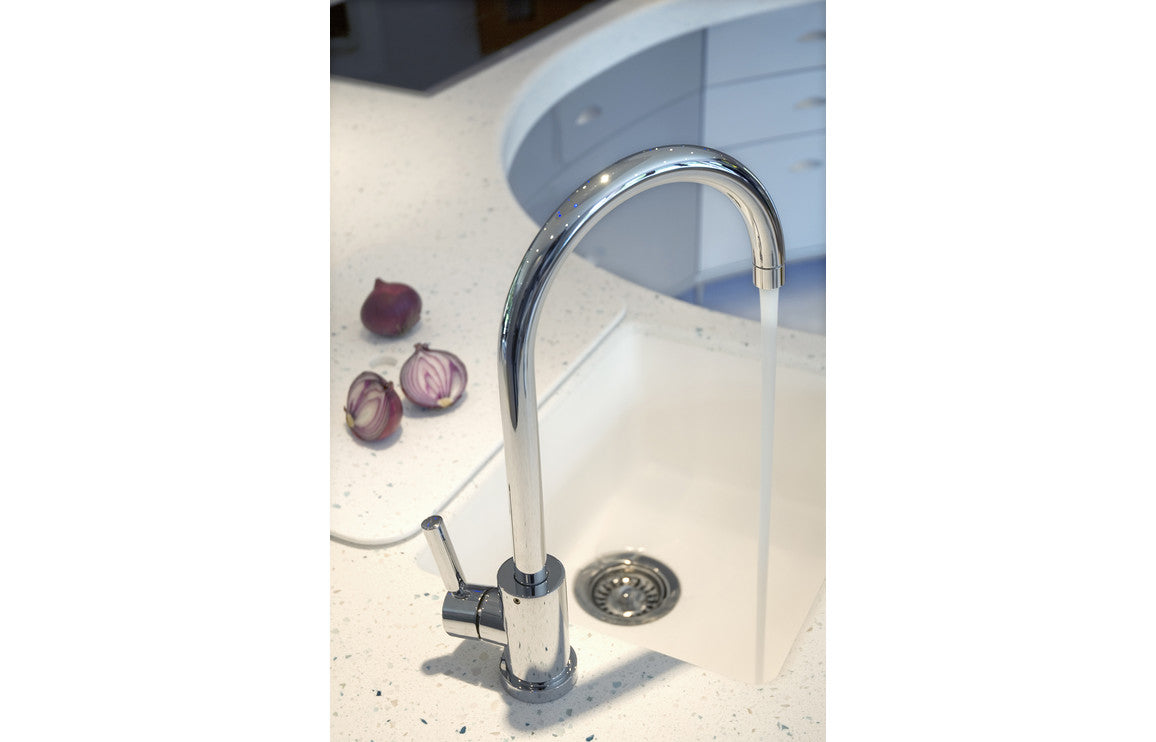 Abode Matrix 1.5B RHMB Undermount Stainless Steel Sink &amp; Atlas Tap Pack