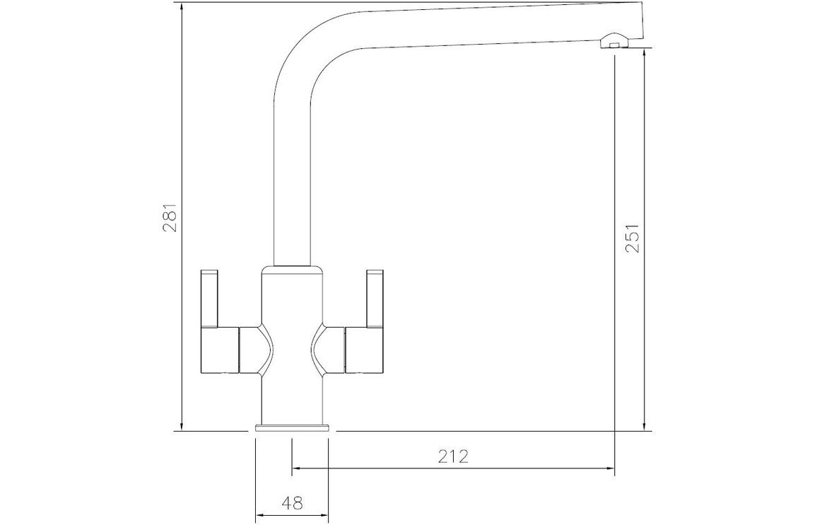 Abode Althia Monobloc Mixer Tap - Chrome