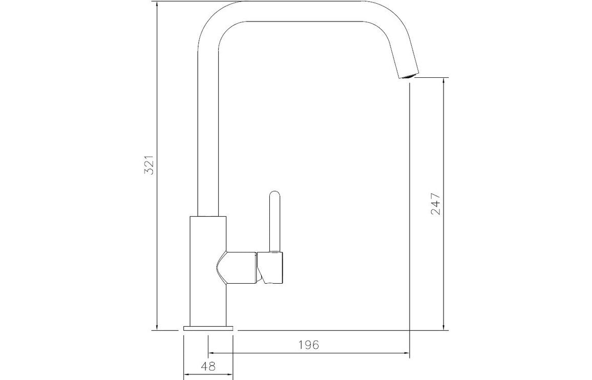 Abode Althia Single Lever Mixer Tap - Urban Copper