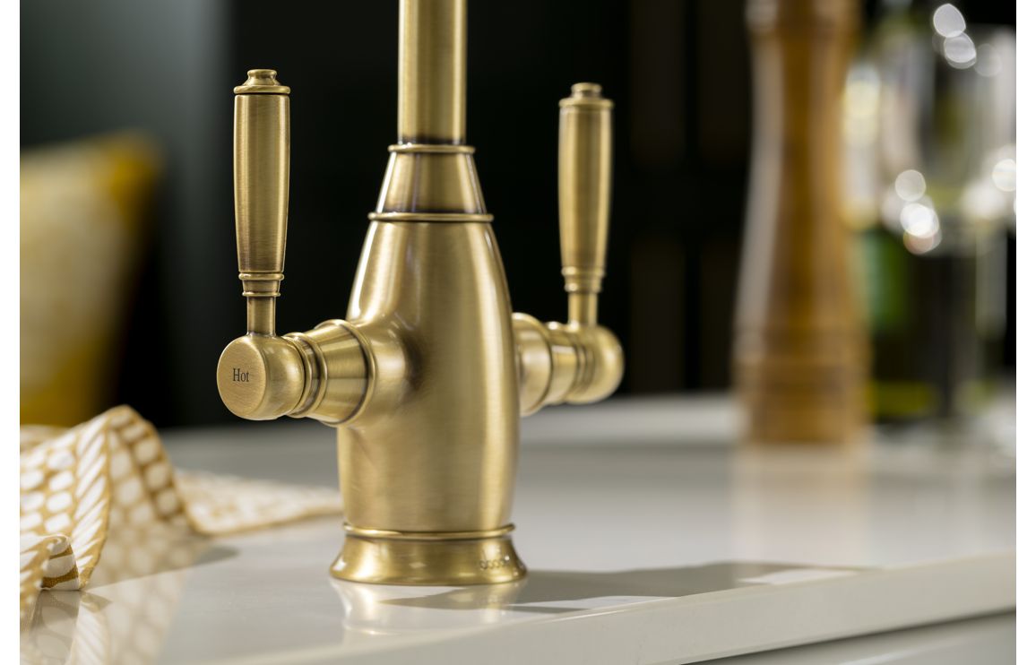 Abode Oxbury Monobloc Mixer Tap - Antique Brass