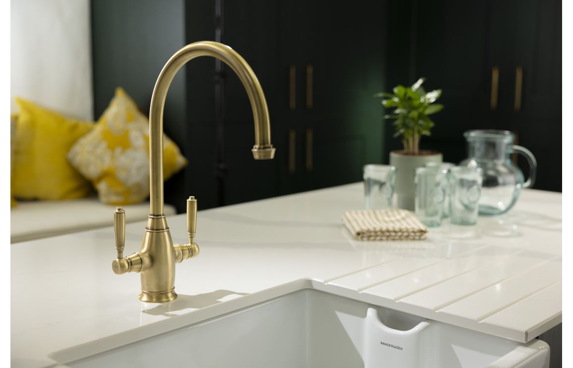 Abode Oxbury Monobloc Mixer Tap - Antique Brass