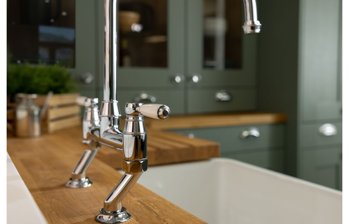 Abode Oxbury Bridge Mixer Tap - Chrome