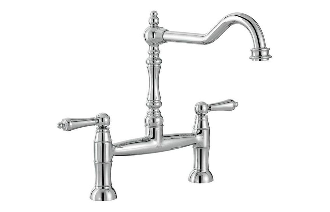 Abode Mayenne Bridge Mixer Tap - Chrome