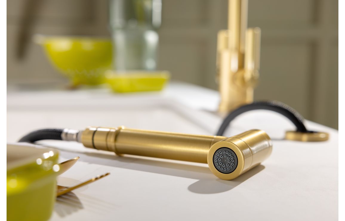 Abode Click Handspray - Brushed Brass