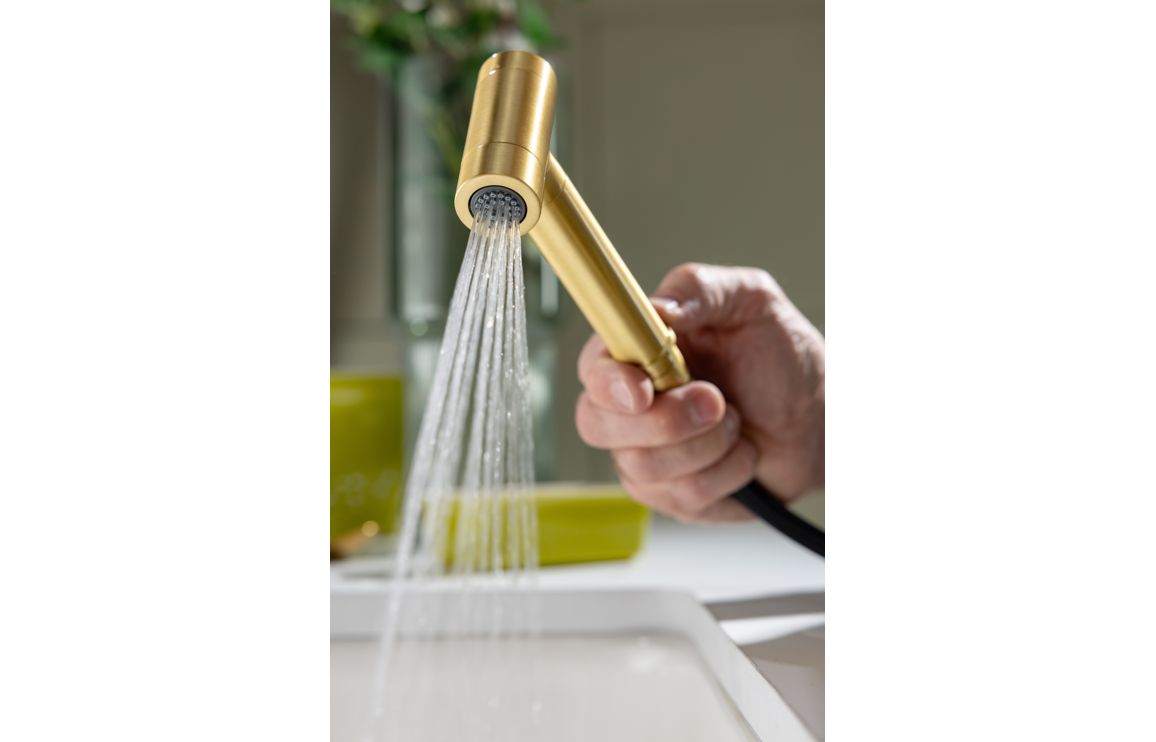 Abode Click Handspray - Brushed Brass