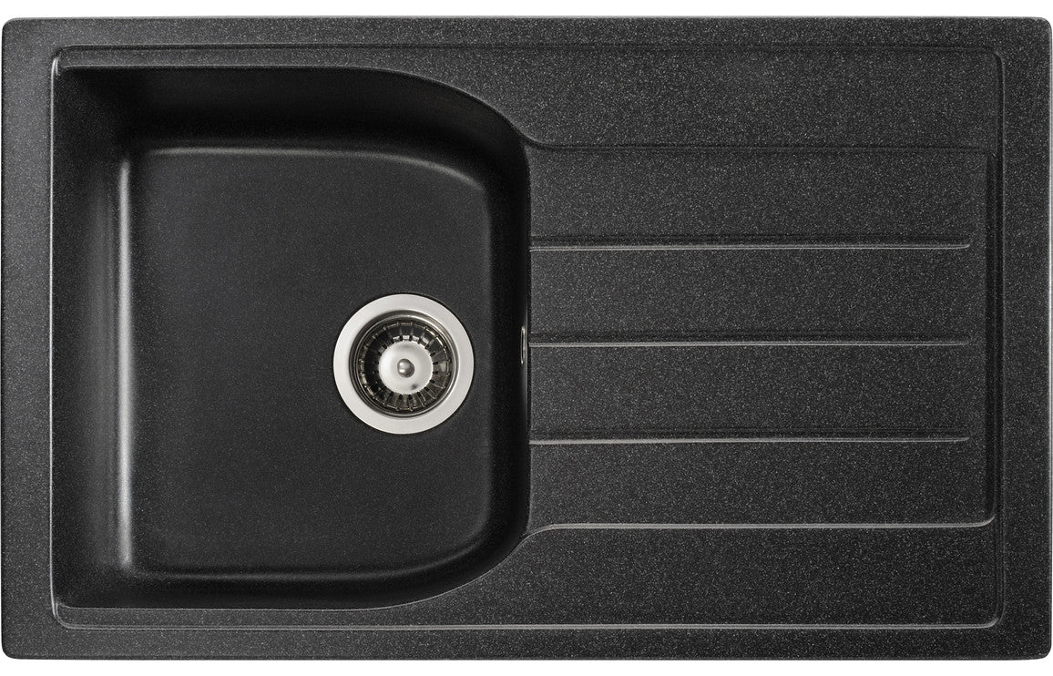 Abode Oriel 1B Inset Black Granite Sink &amp; Nexa Tap Pack