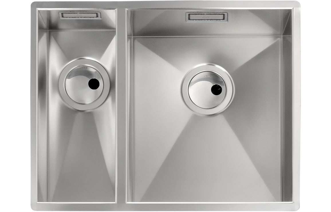 Abode Matrix R0 1.5B RHMB Undermount Sink - Brushed Steel