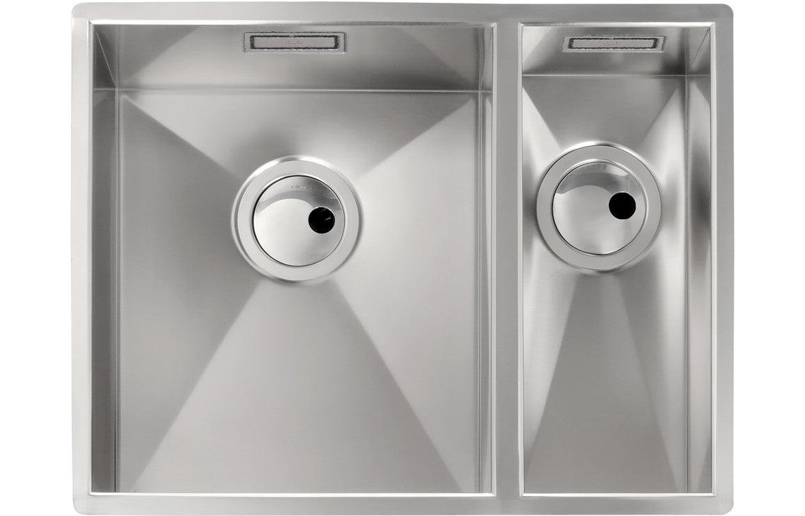 Abode Matrix R0 1.5B LHMB Undermount Sink - Brushed Steel