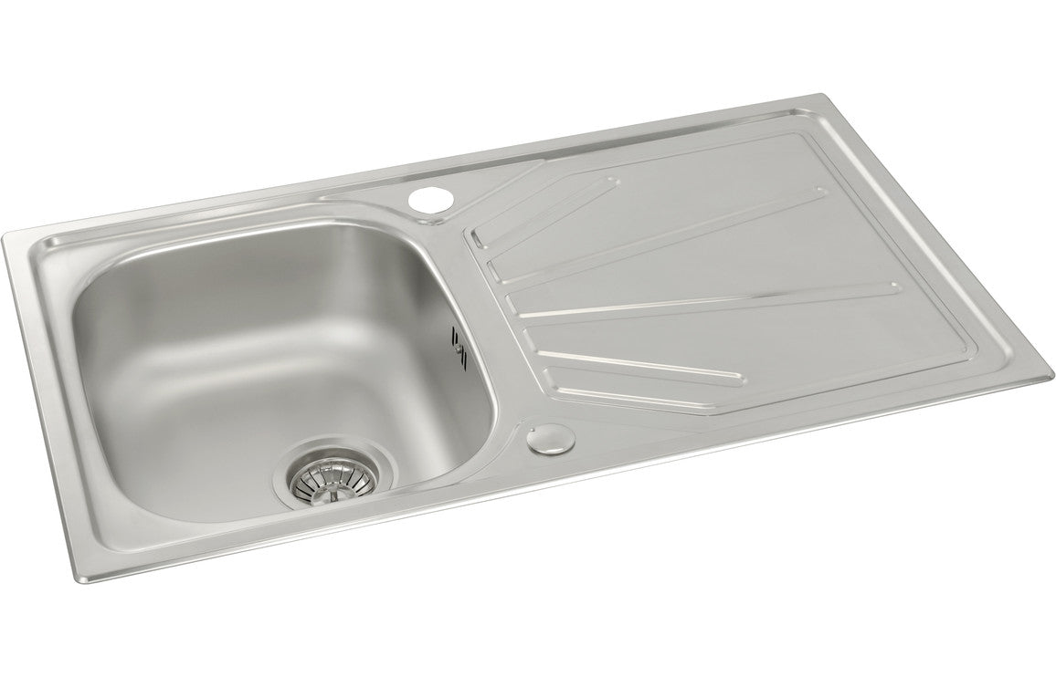 Abode Trydent 1B Inset St/Steel Sink &amp; Specto Tap Pack
