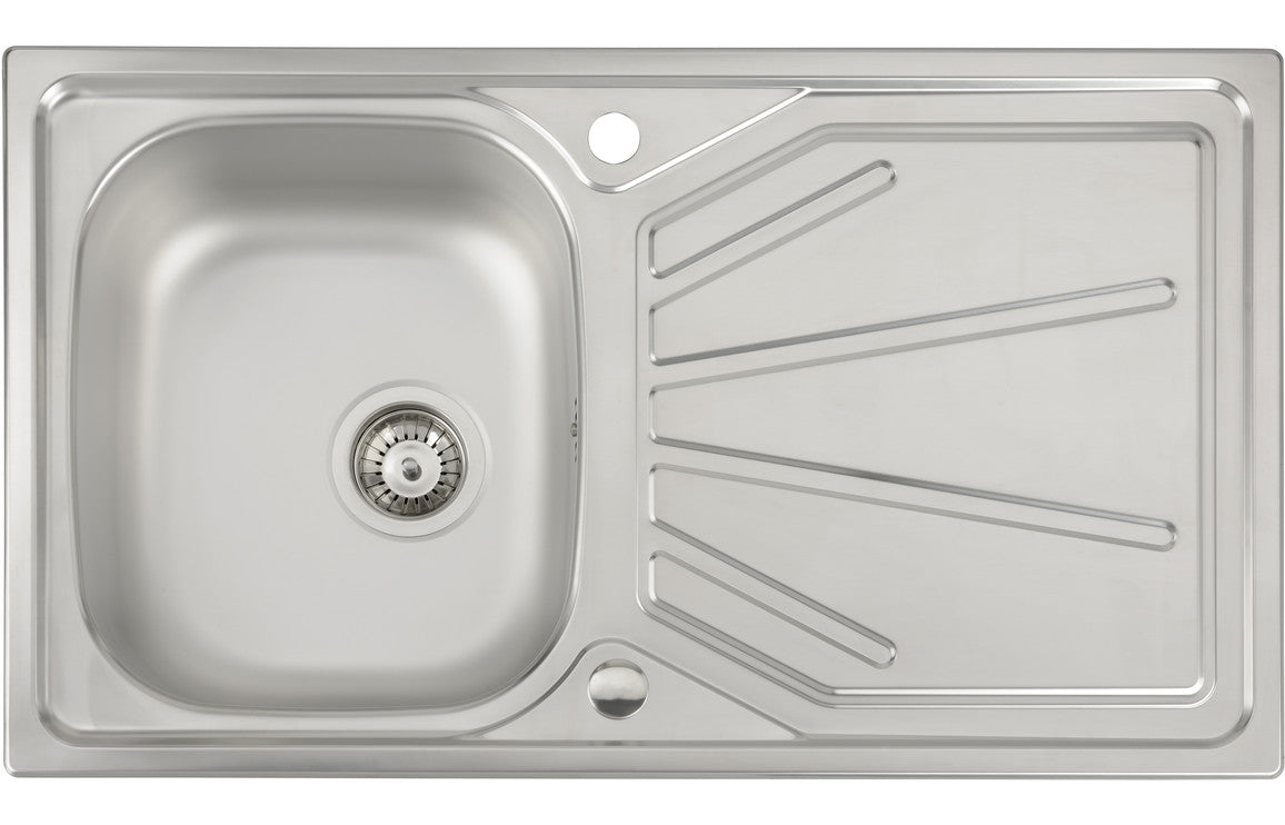 Abode Trydent 1B Inset St/Steel Sink &amp; Specto Tap Pack