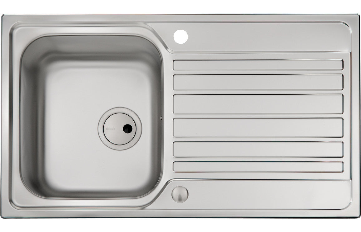 Abode Connekt 1B Inset Stainless Steel Sink &amp; Atlas Tap Pack