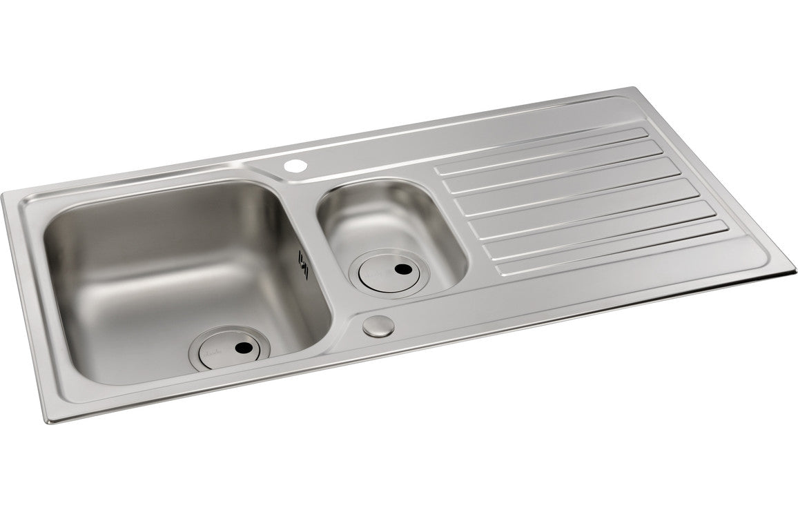 Abode Connekt 1.5B Inset Stainless Steel Sink &amp; Specto Tap Pack