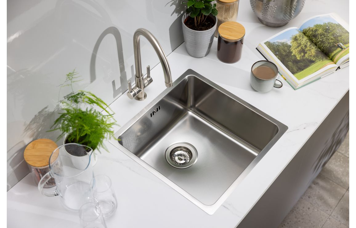 Abode Matrix R25 1B Inset/Undermount Sink - Stainless Steel