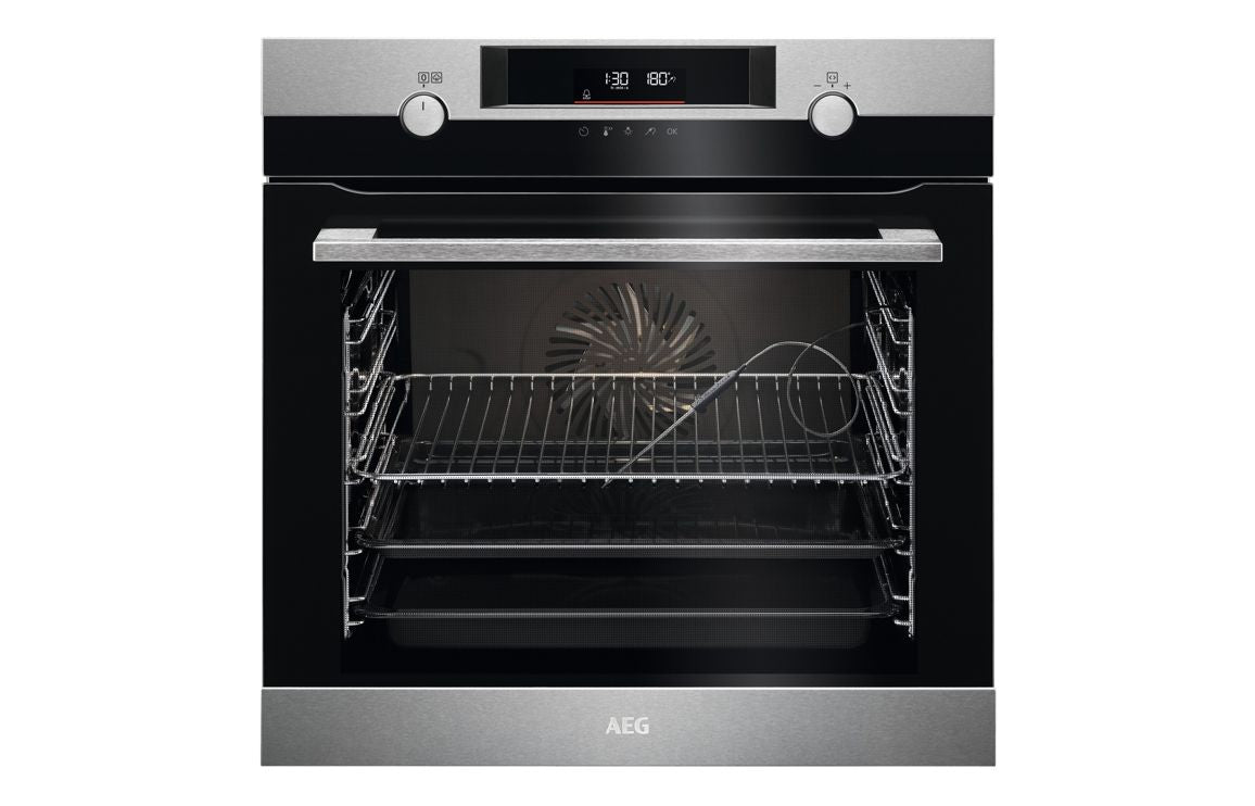 AEG BCK556260M Single Electric Oven With Steam - Stainless Steel