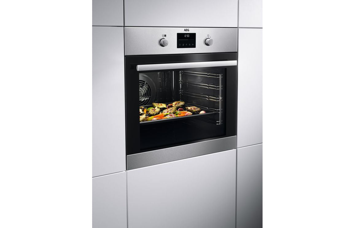 AEG BPK355061M Single Pyrolytic Oven With Steam - Stainless Steel