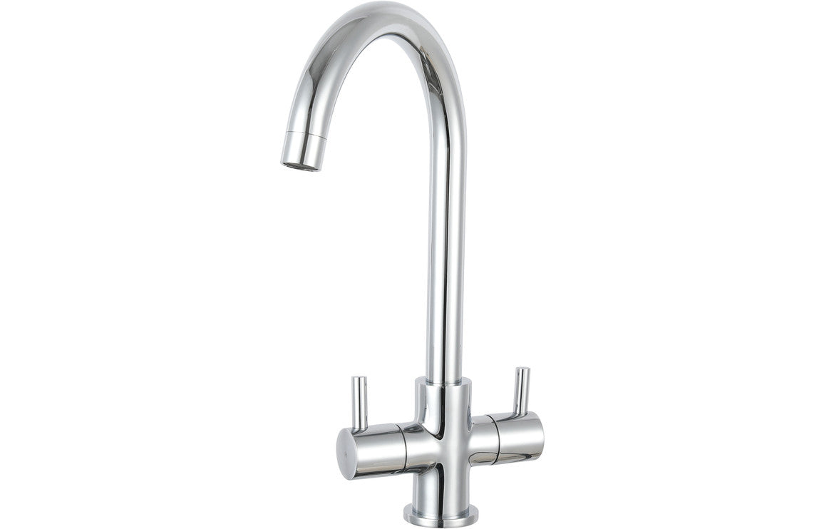 Prima+ Granite 1B Inset Sink &amp; Staten Tap Pack - Black