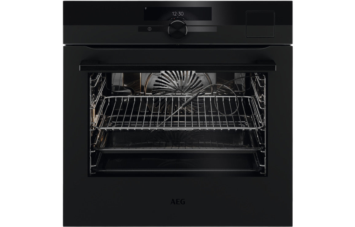 AEG BSK999330T Single Electric Oven With Steamify - Matt Black