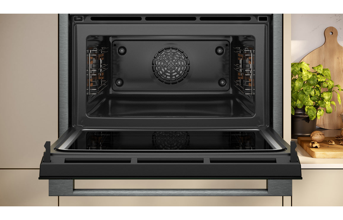 Neff N70 C24MR21G0B Compact Electric Oven &amp; Microwave - Black w/Graphite Trim