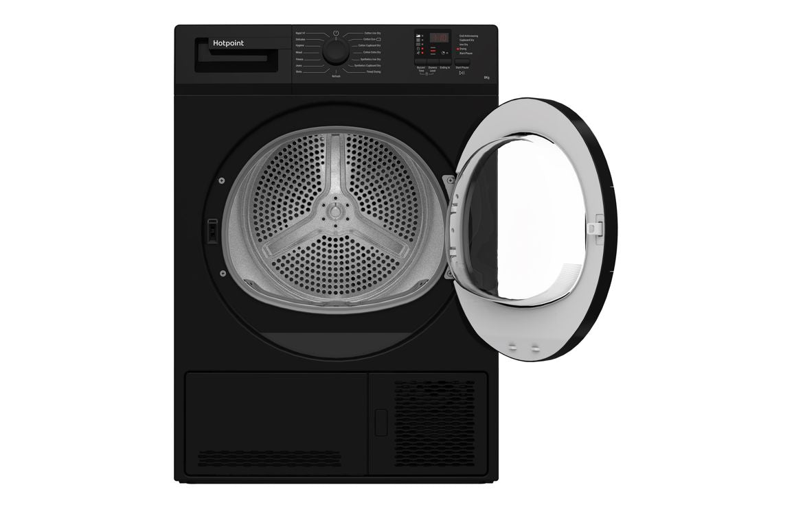 Hotpoint C HD C82 BBGD UK F/S 8kg Condenser Dryer - Black