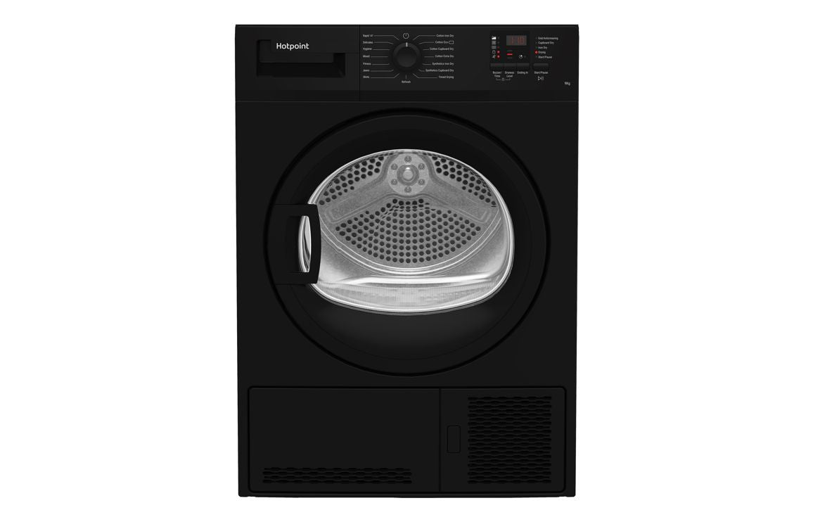 Hotpoint C HD C92 BBGD UK F/S 9kg Condenser Dryer - Black