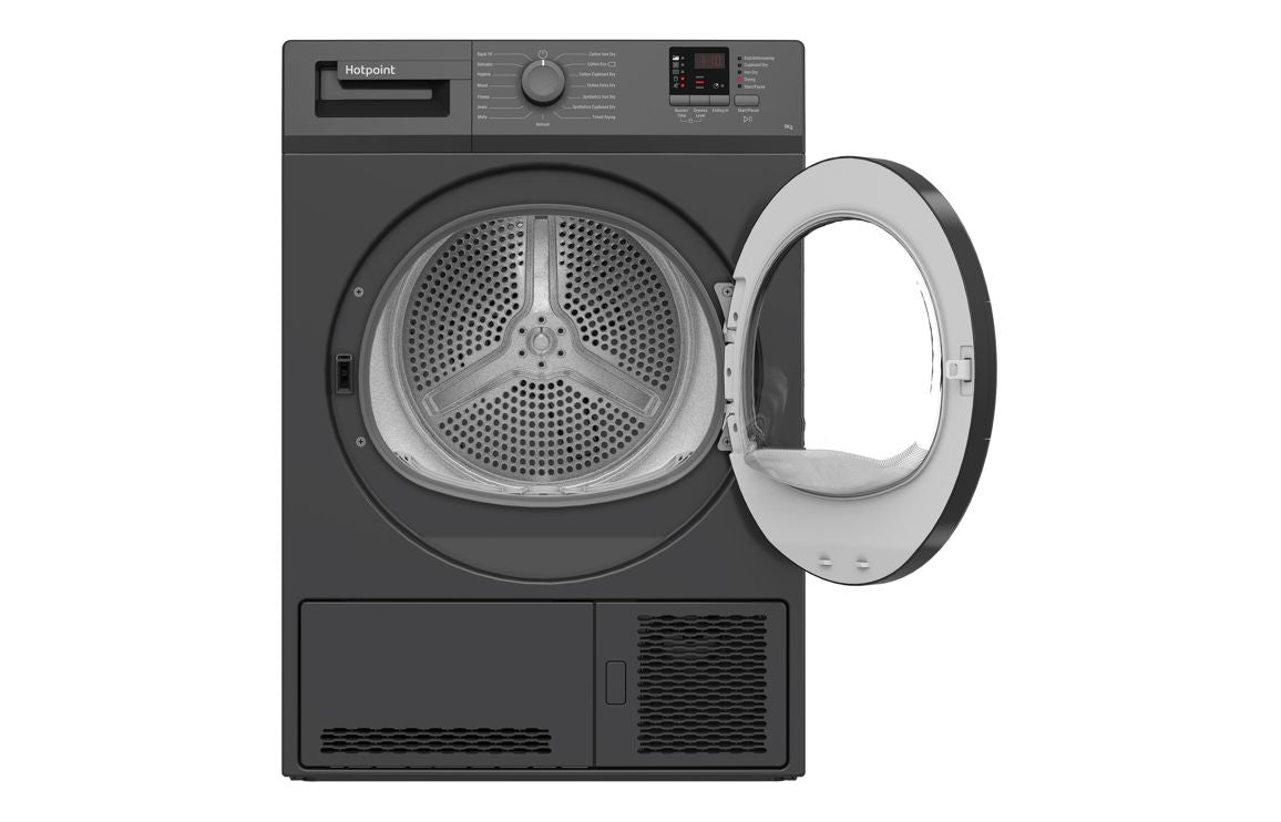 Hotpoint C HD C92 GGGD UK F/S 9kg Condenser Dryer - Graphite