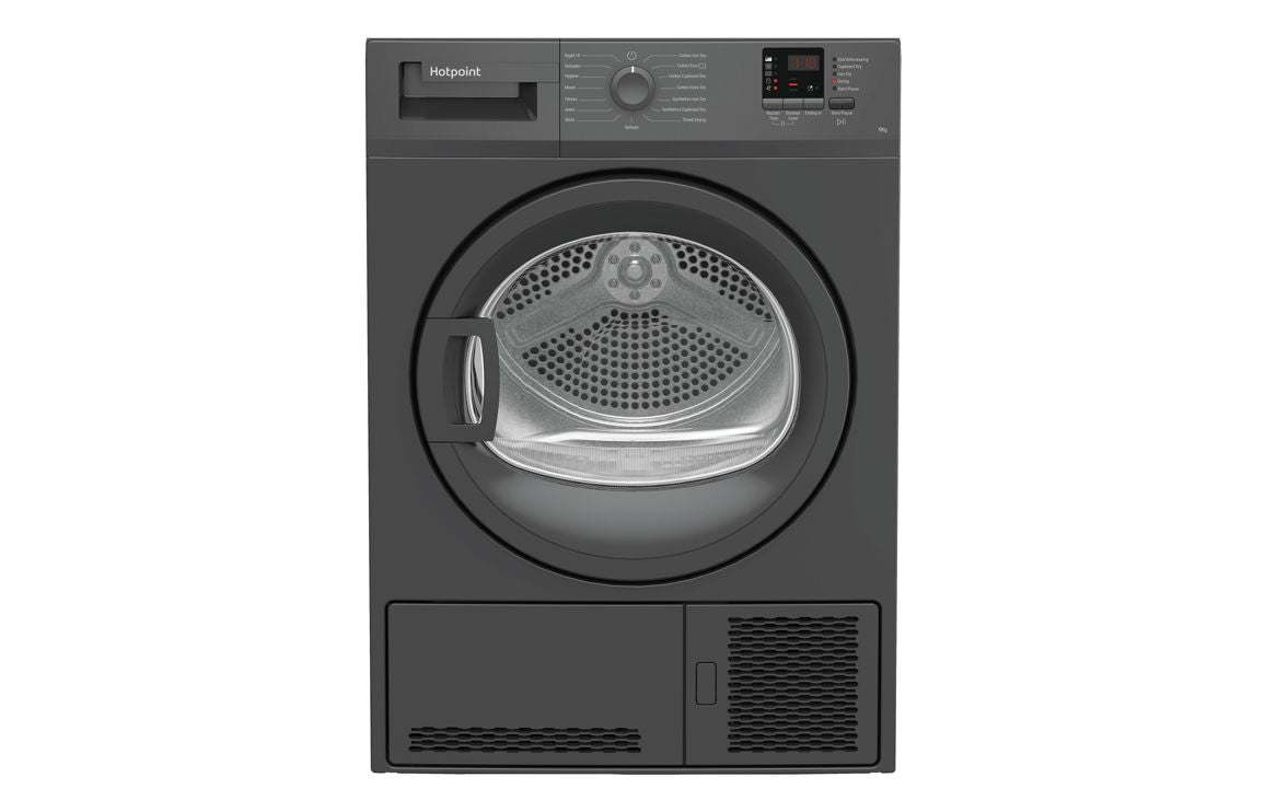 Hotpoint C HD C92 GGGD UK F/S 9kg Condenser Dryer - Graphite