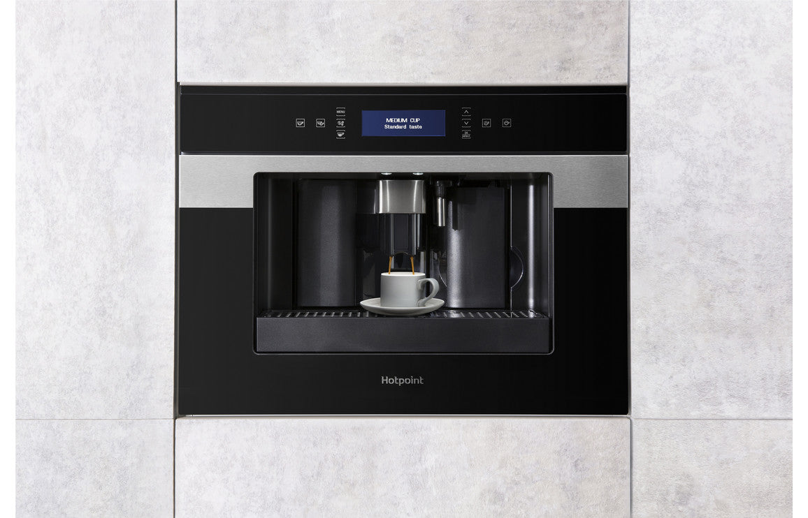 Hotpoint CM 9945 H 1.8L Coffee Machine - Dark Grey Glass