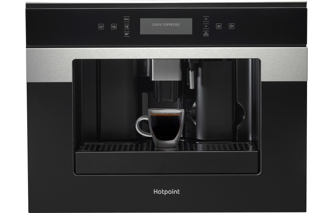 Hotpoint CM 9945 H 1.8L Coffee Machine - Dark Grey Glass