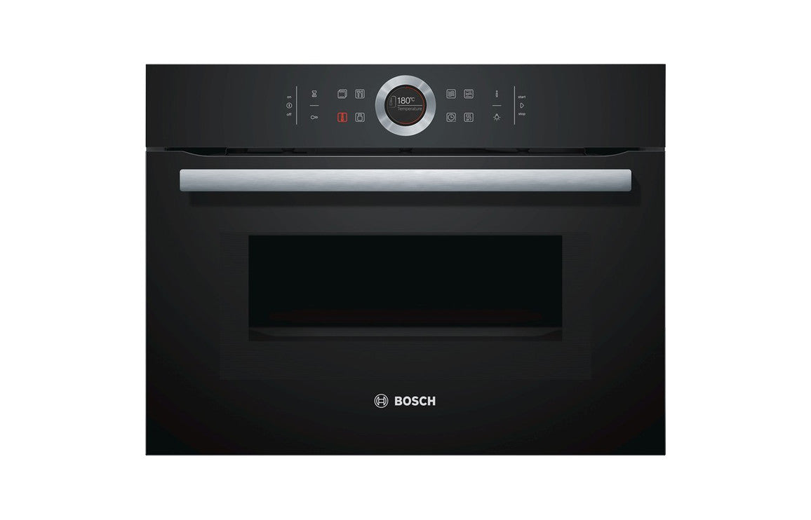 Bosch Series 8 CMG633BB1B Compact Oven &amp; Microwave - Black