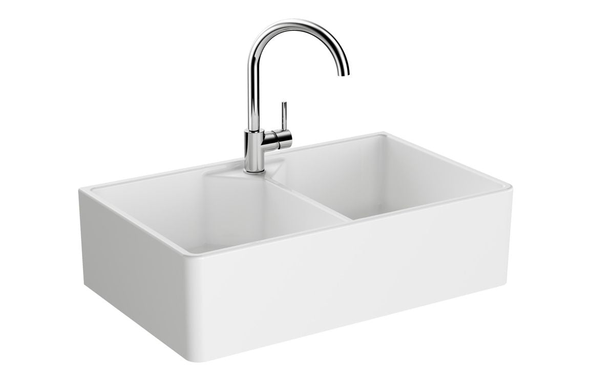 Prima 2B Belfast Ceramic Sink (Inc. Waste) - White