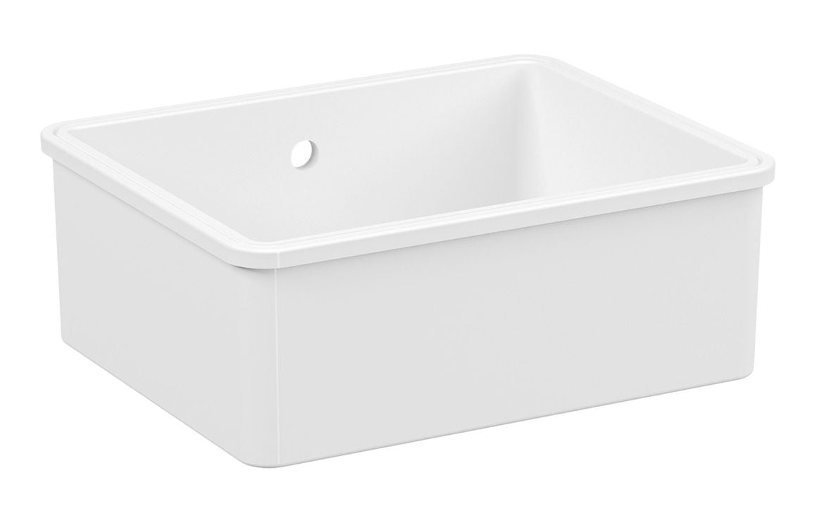 Prima 1B Undermount Ceramic Sink (Inc. Waste) - White