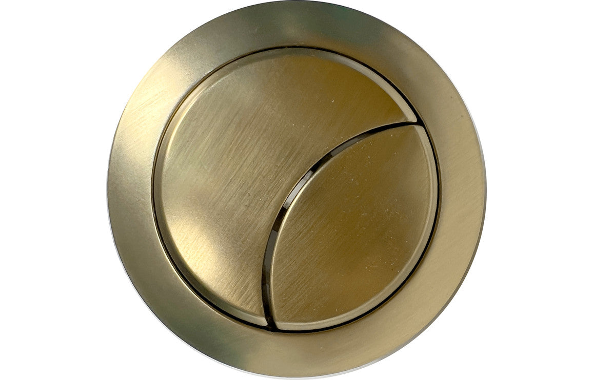 Darya 600mm Basin Unit &amp; Close Coupled WC Pack - Matt Black w/Brushed Brass Finishes