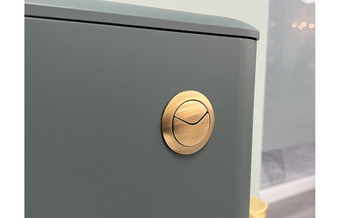 Dual Push Button Cover (Rod) - Brushed Brass