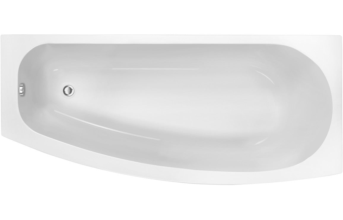 Lawrence Space Saving 1700x740x560mm 0 Tap Holes Bath withLegs (Right Hand)