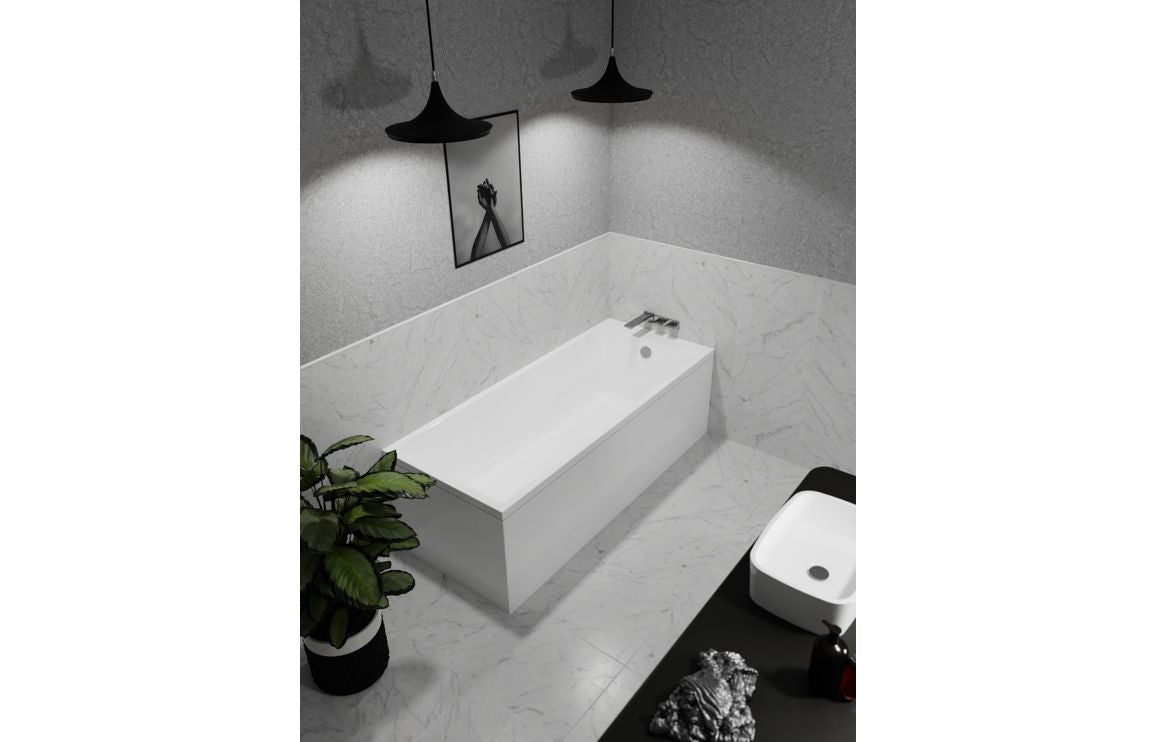 Apo Square Single End 1700x700mm Tap Holesin Edge 0 Tap Holes Bath