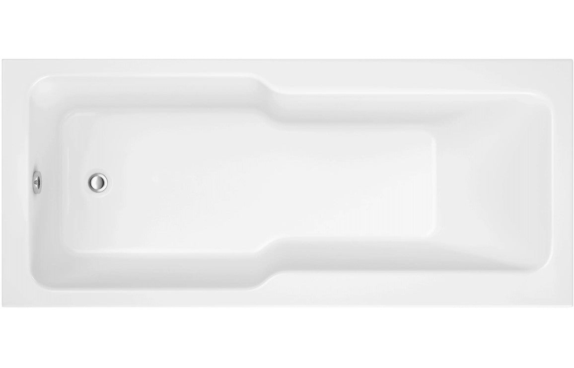 Lagoon Straight 1700x750x550mm 0 Tap Holes &quot;C&quot; Shower Bath withLegs