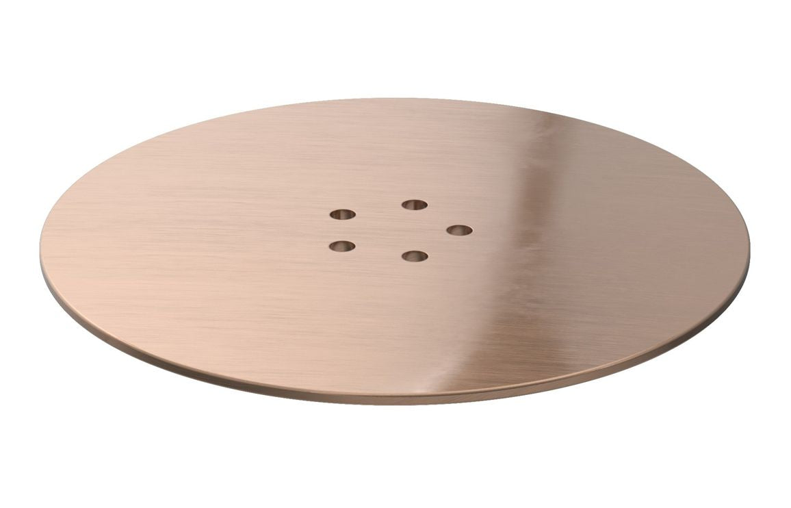 Low Profile Tray Waste &amp; Cover - Brushed Bronze