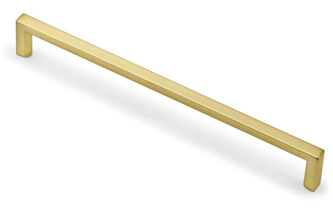 330mm Slim D-Shape Handle - Brushed Brass