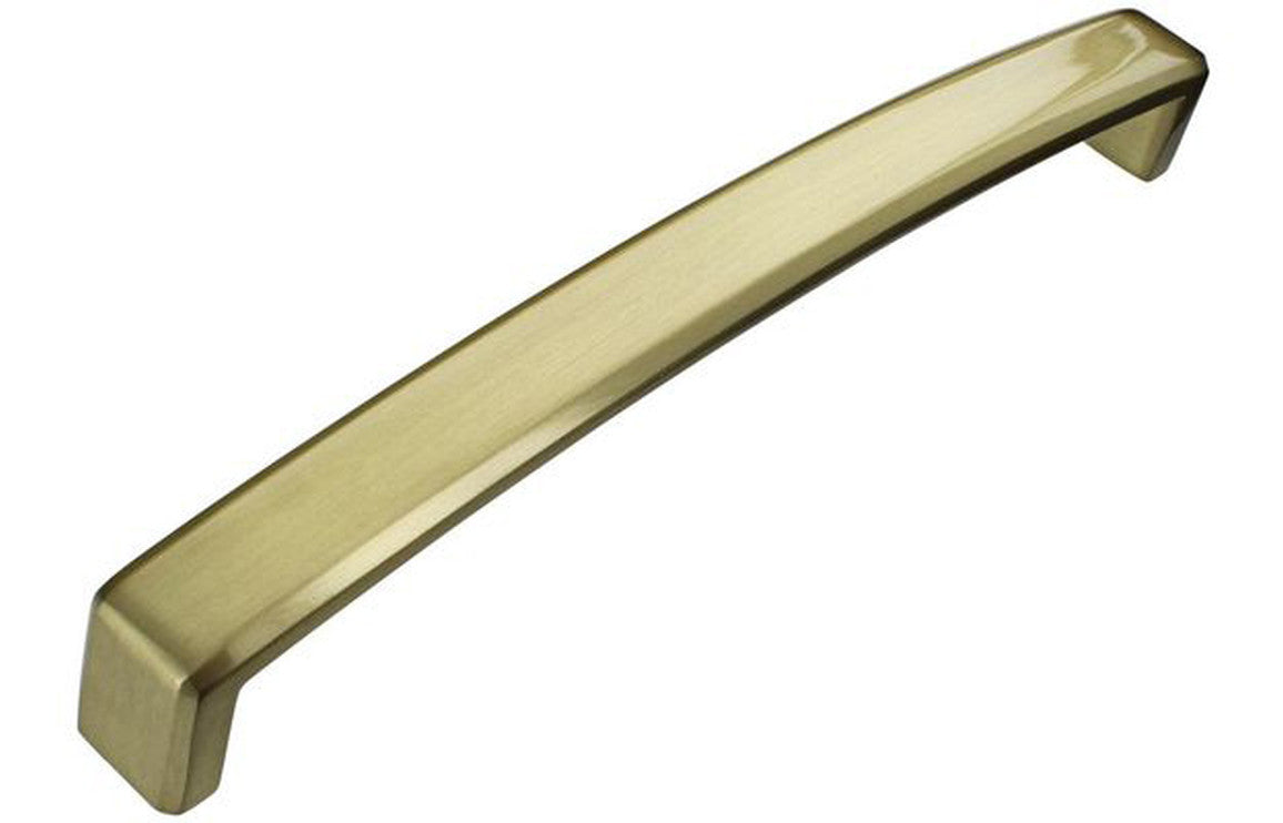 170mm Chunky D-Shape Handle - Brushed Brass
