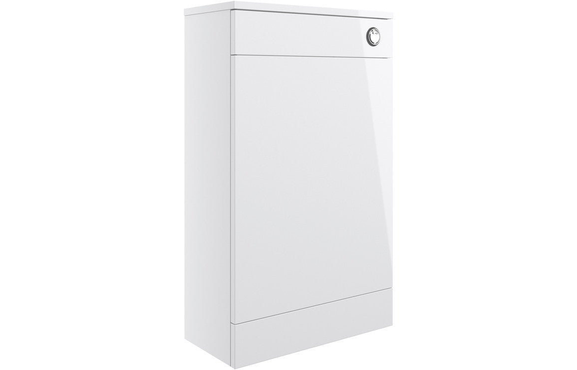 Bohai 510mm Floor Standing Furniture Pack - White Glosswith Brushed Brass Finishes