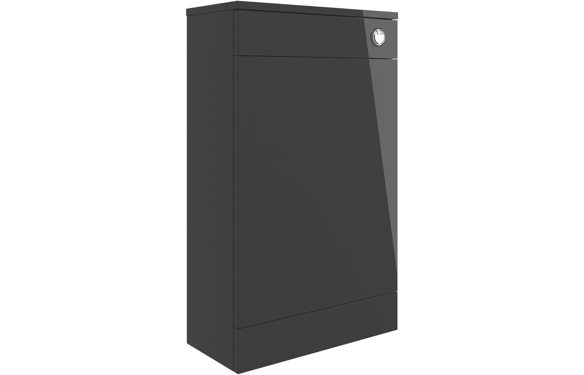 Bohai 510mm Floor Standing Furniture Pack - Anthracite Gloss with Brushed Brass Finishes